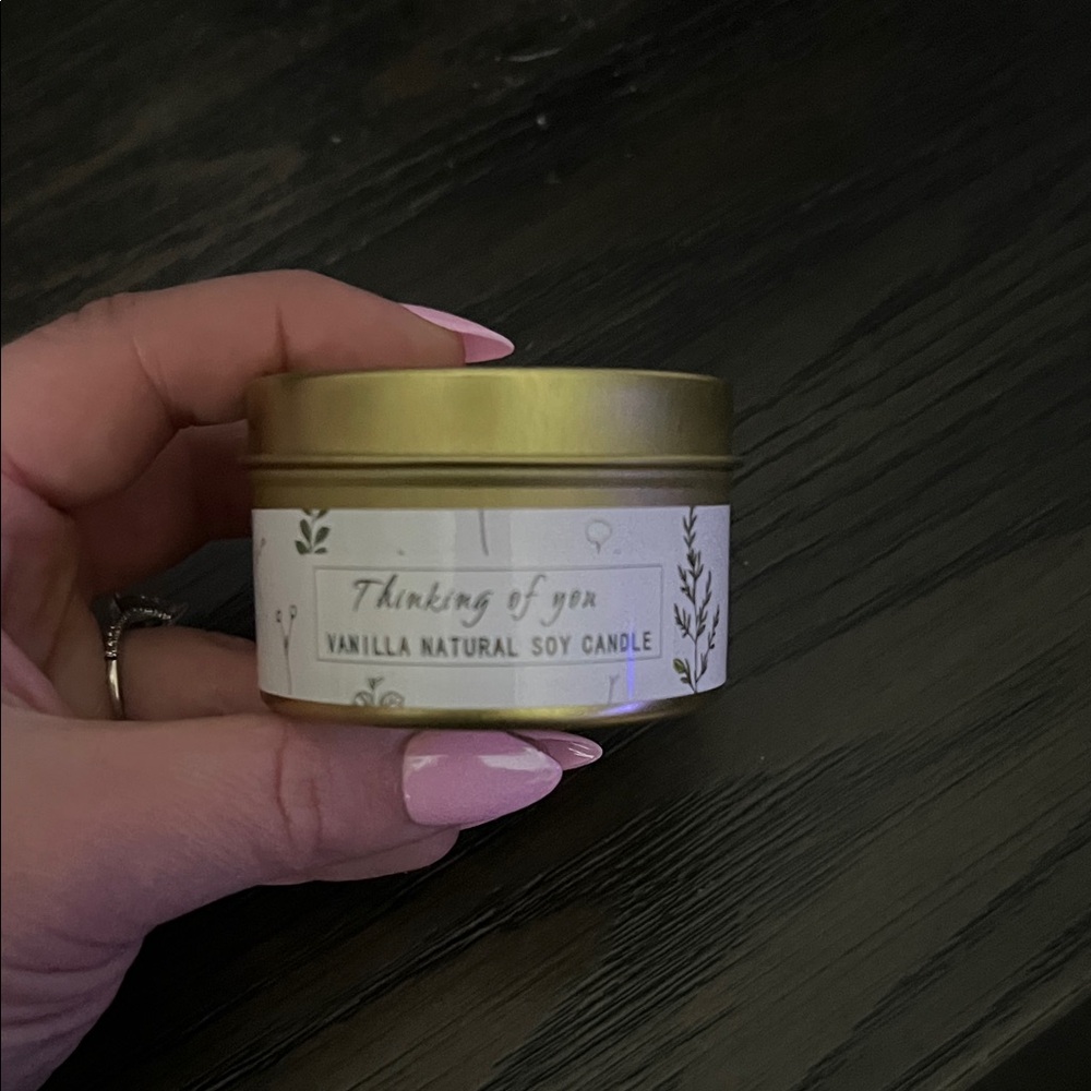 Gold Vanilla Natural Soy Candle